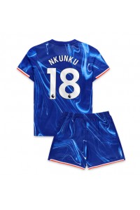 Chelsea Christopher Nkunku #18 Babytruitje Thuis tenue Kind 2024-25 Korte Mouw (+ Korte broeken)